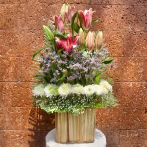 Floral stairway