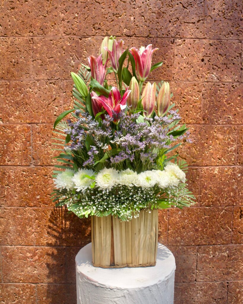 Floral stairway